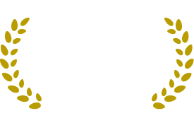 施工実績100件以上の達成を示すバッジ